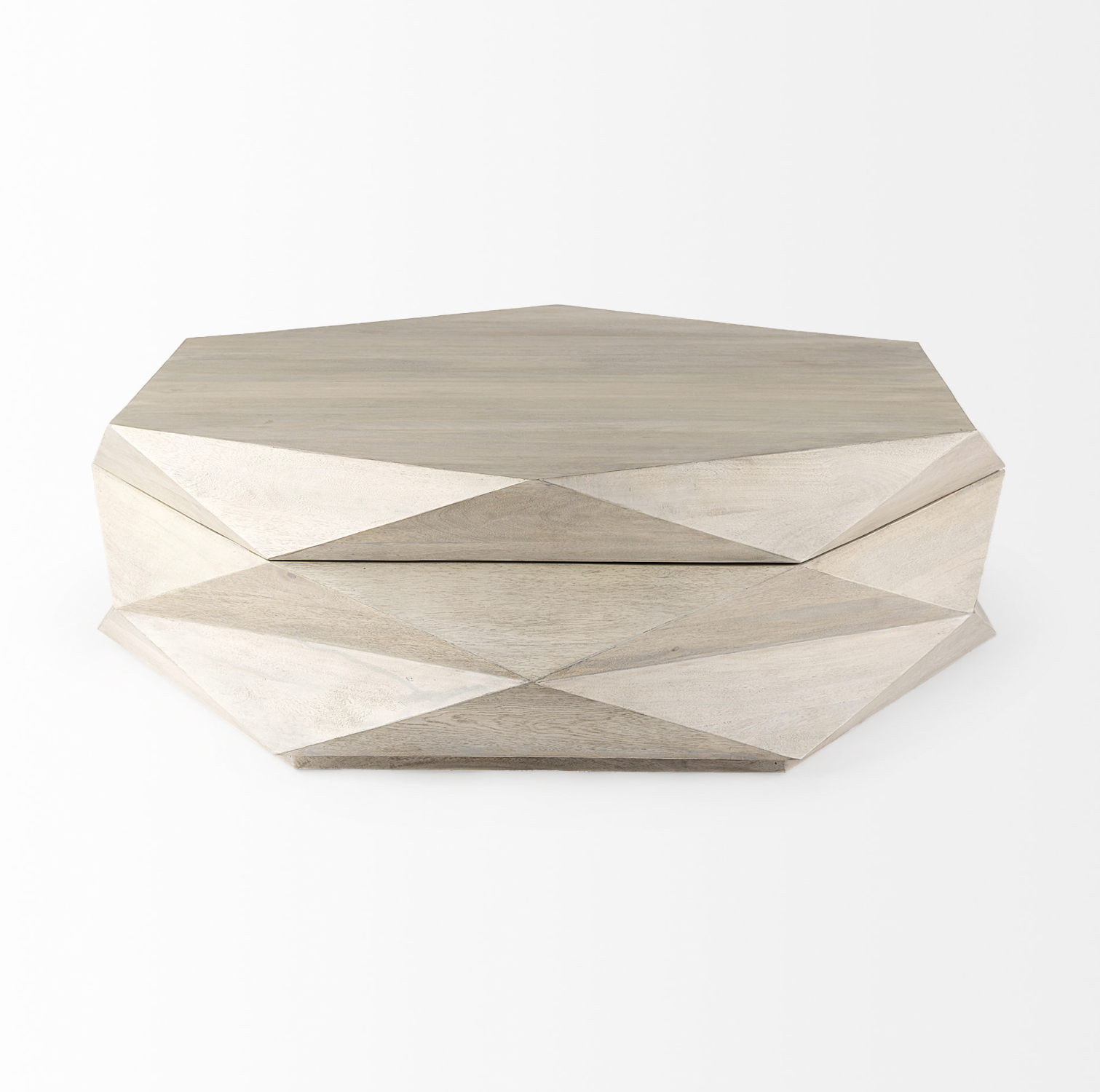Table basse de rangement hexagonale Arreto