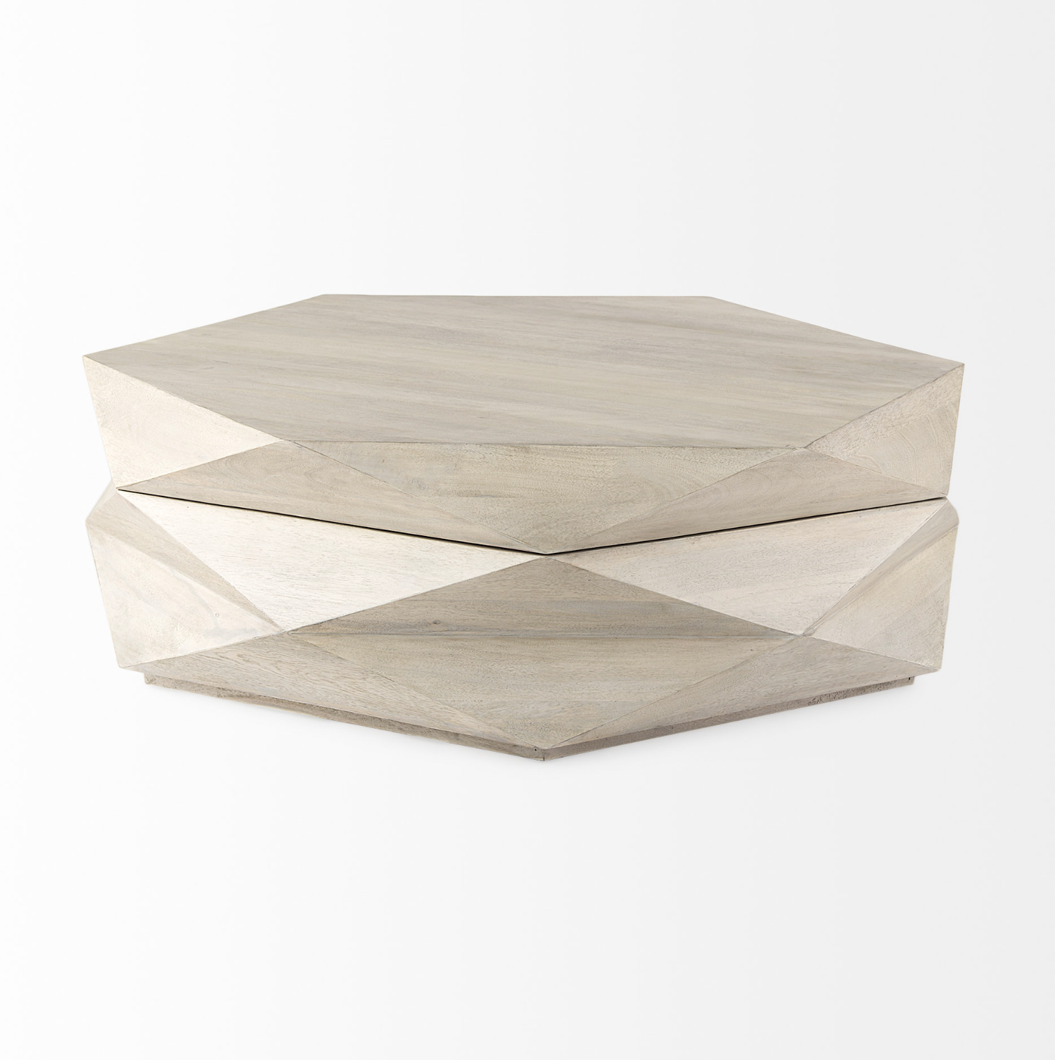 Table basse de rangement hexagonale Arreto