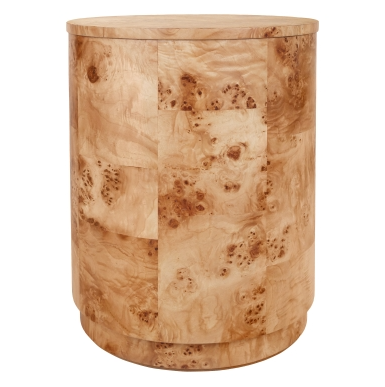 Table d'appoint en bois de ronce d'Arsenio