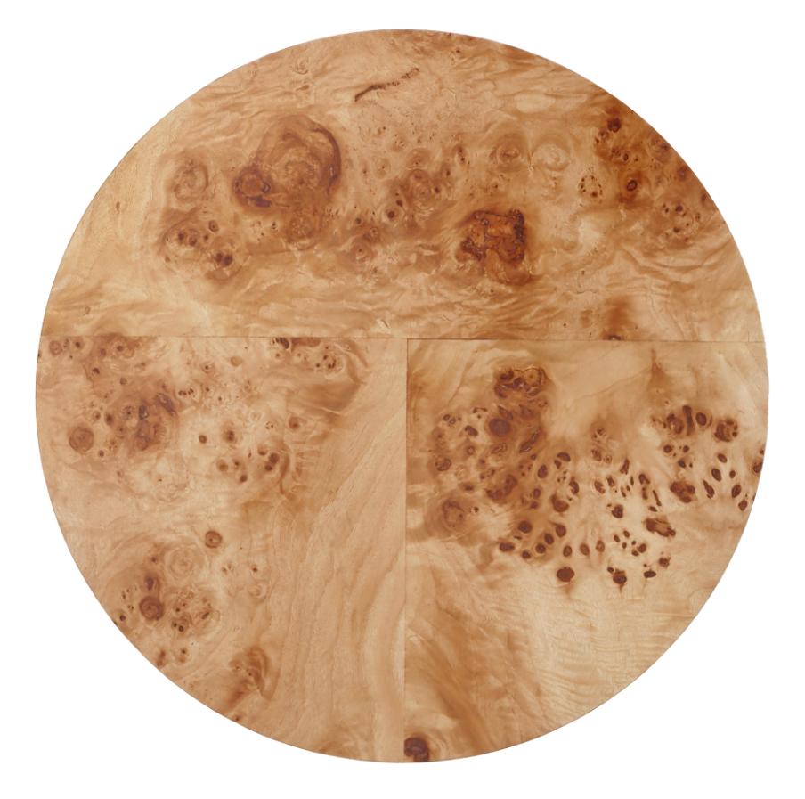 Table d'appoint en bois de ronce d'Arsenio