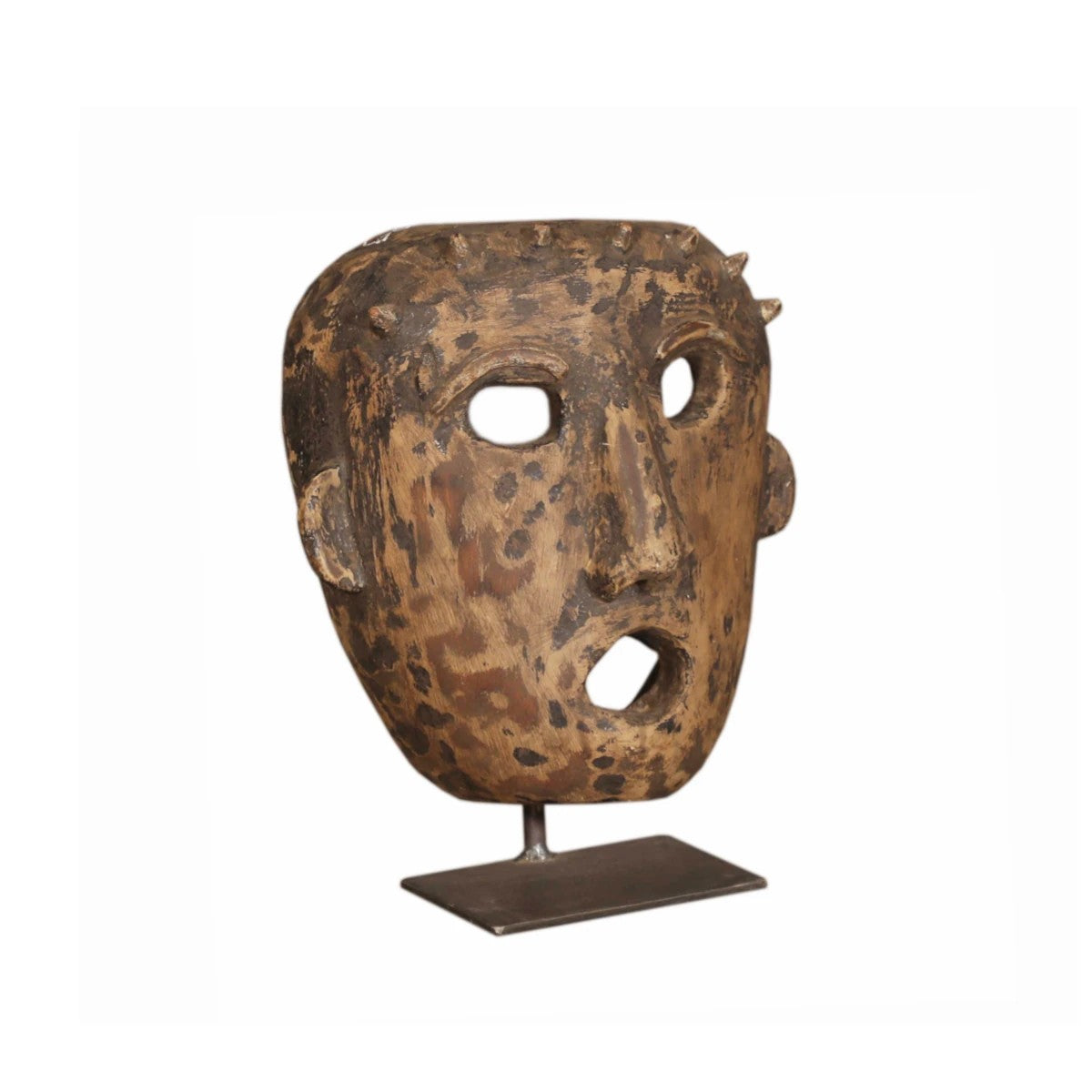 Masque artisanal en teck