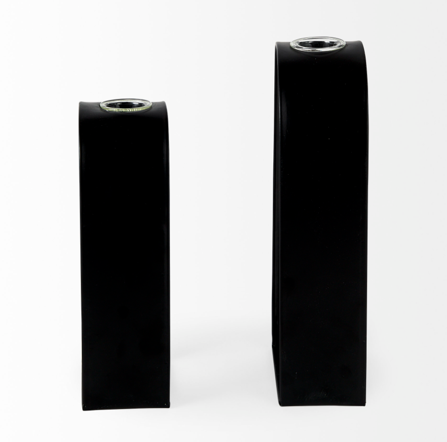 Ensemble de 2 objets décoratifs en forme de tube à essai Boyer