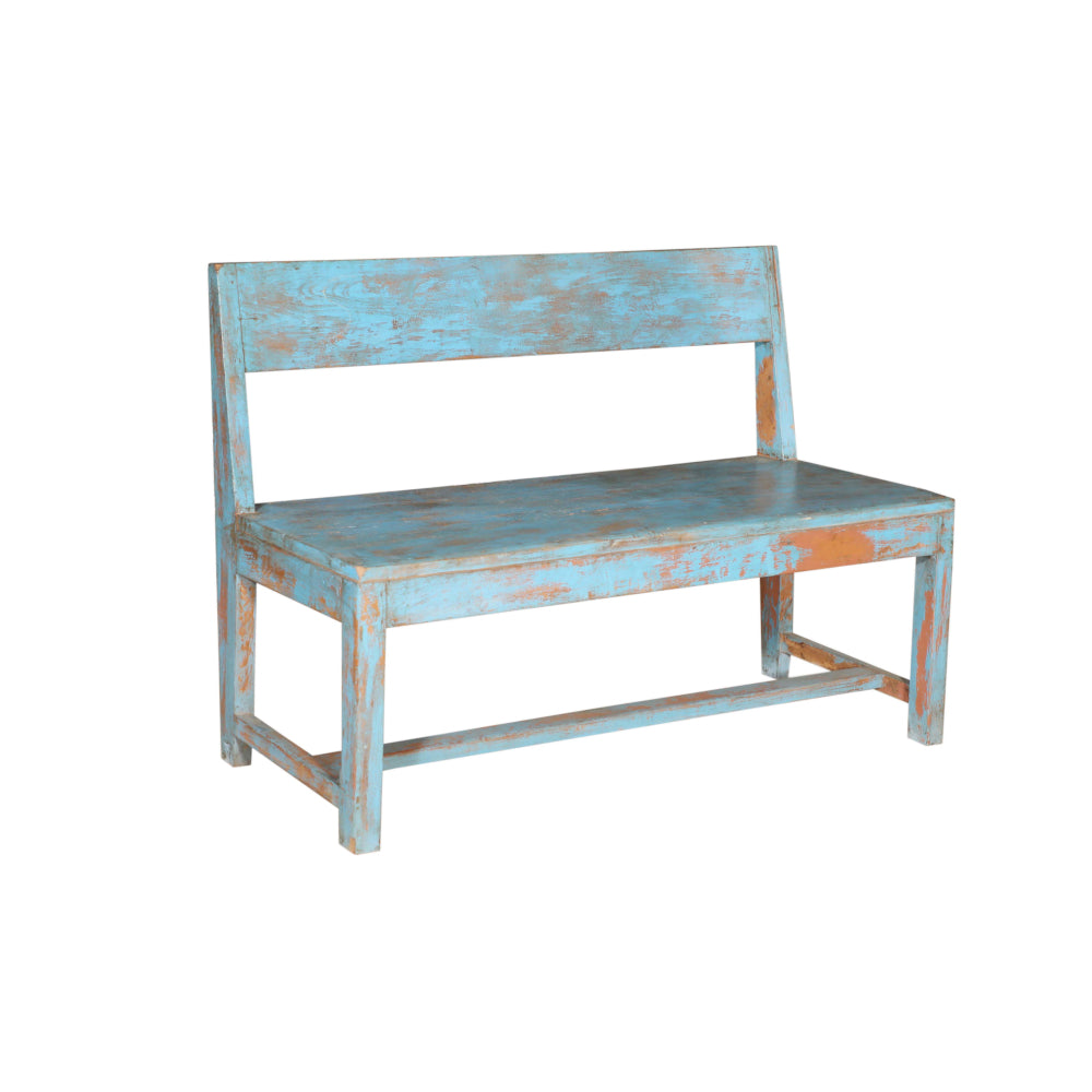 Banc peint à la main