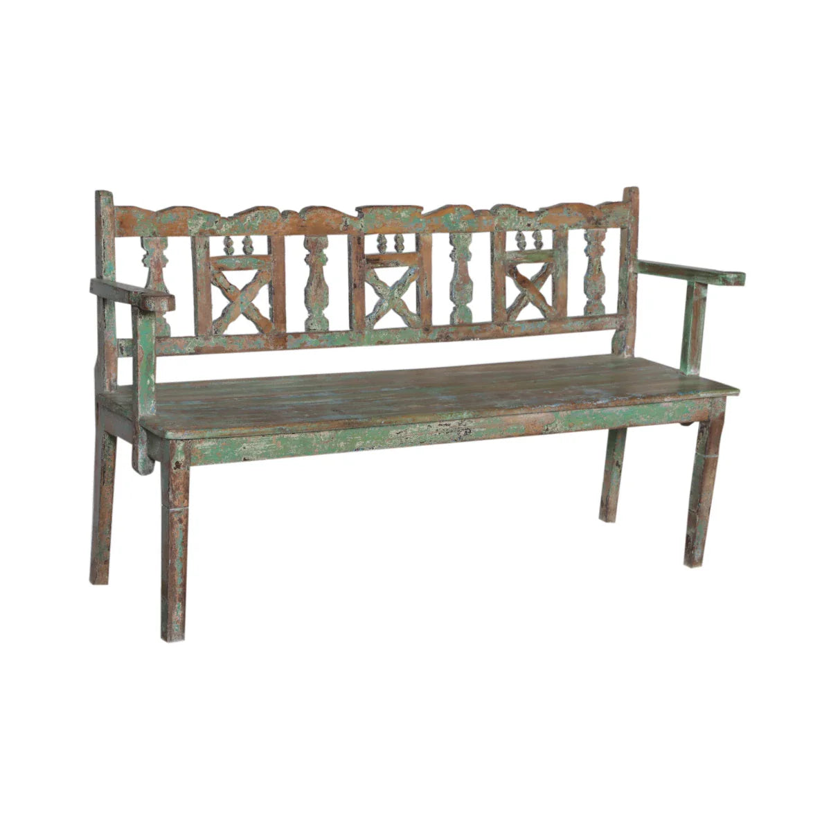 Banc en teck artisanal