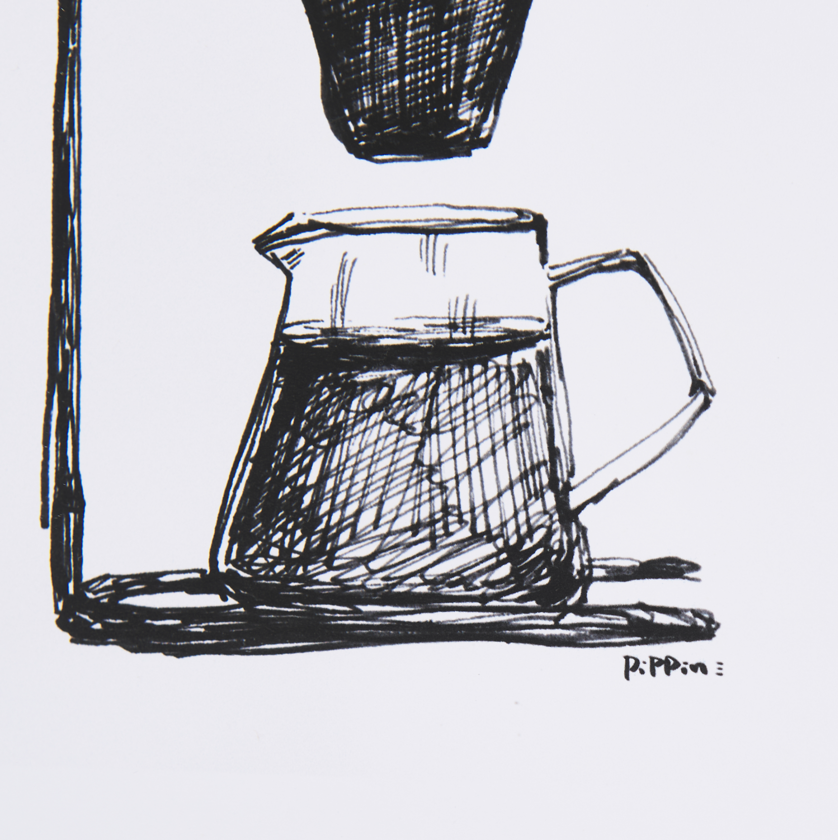 Impression encadrée de la collection de café