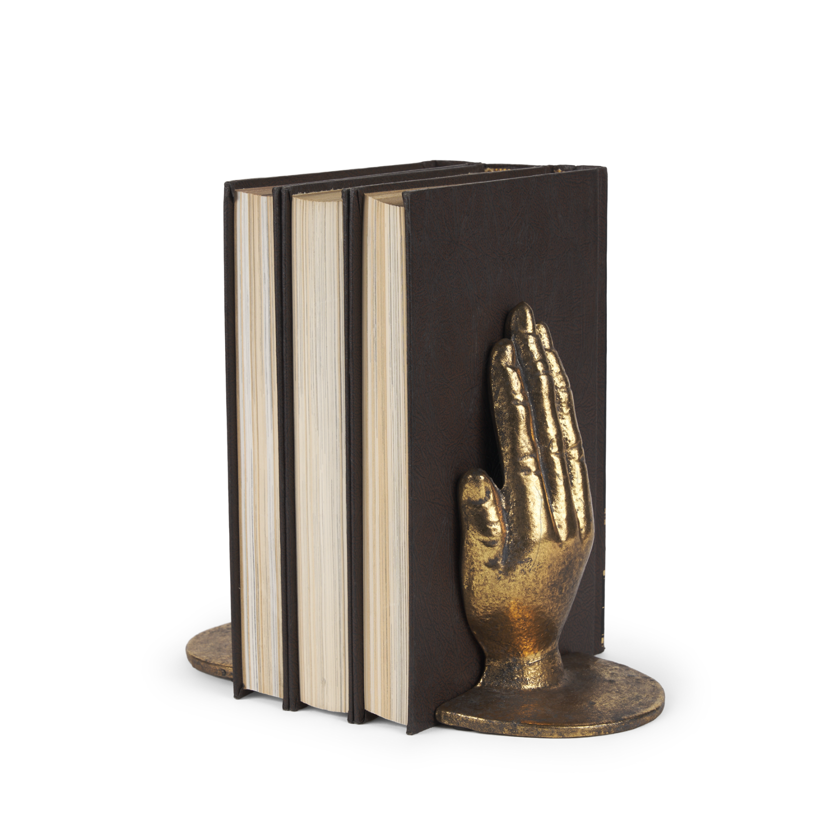 Serre-livres mains en prière