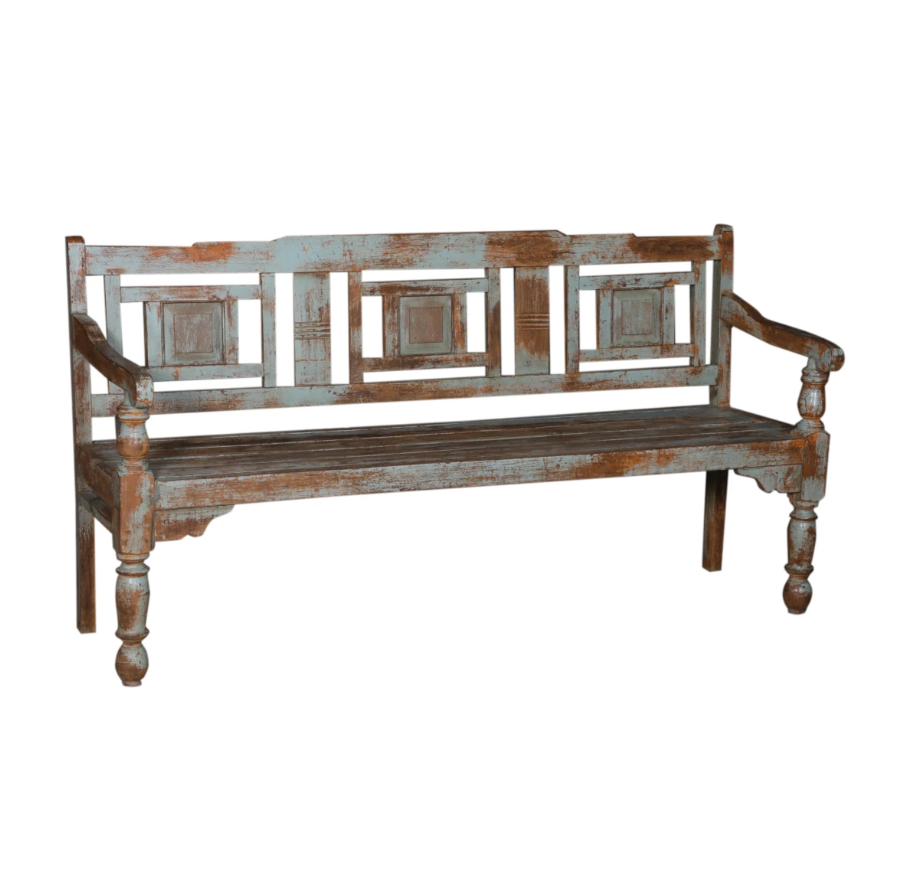 Banc en teck artisanal