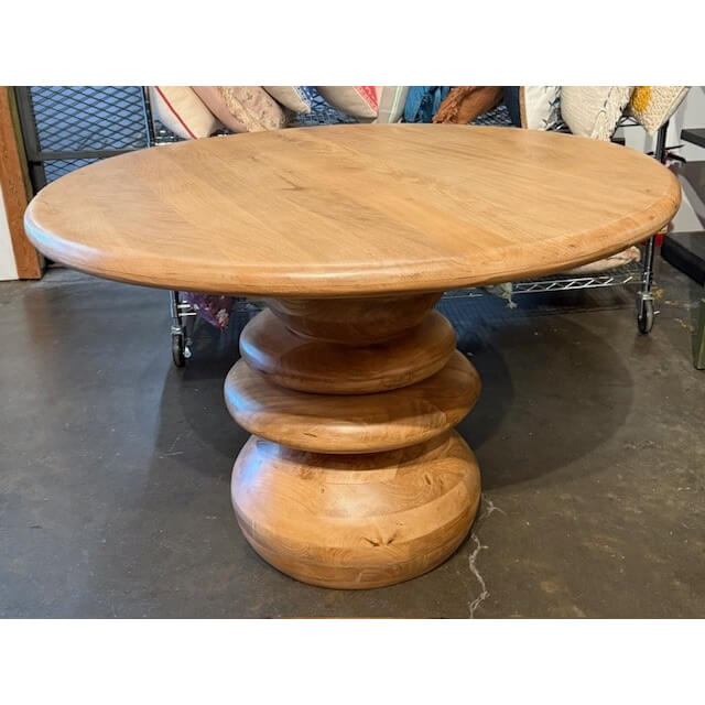 Table ronde en bois