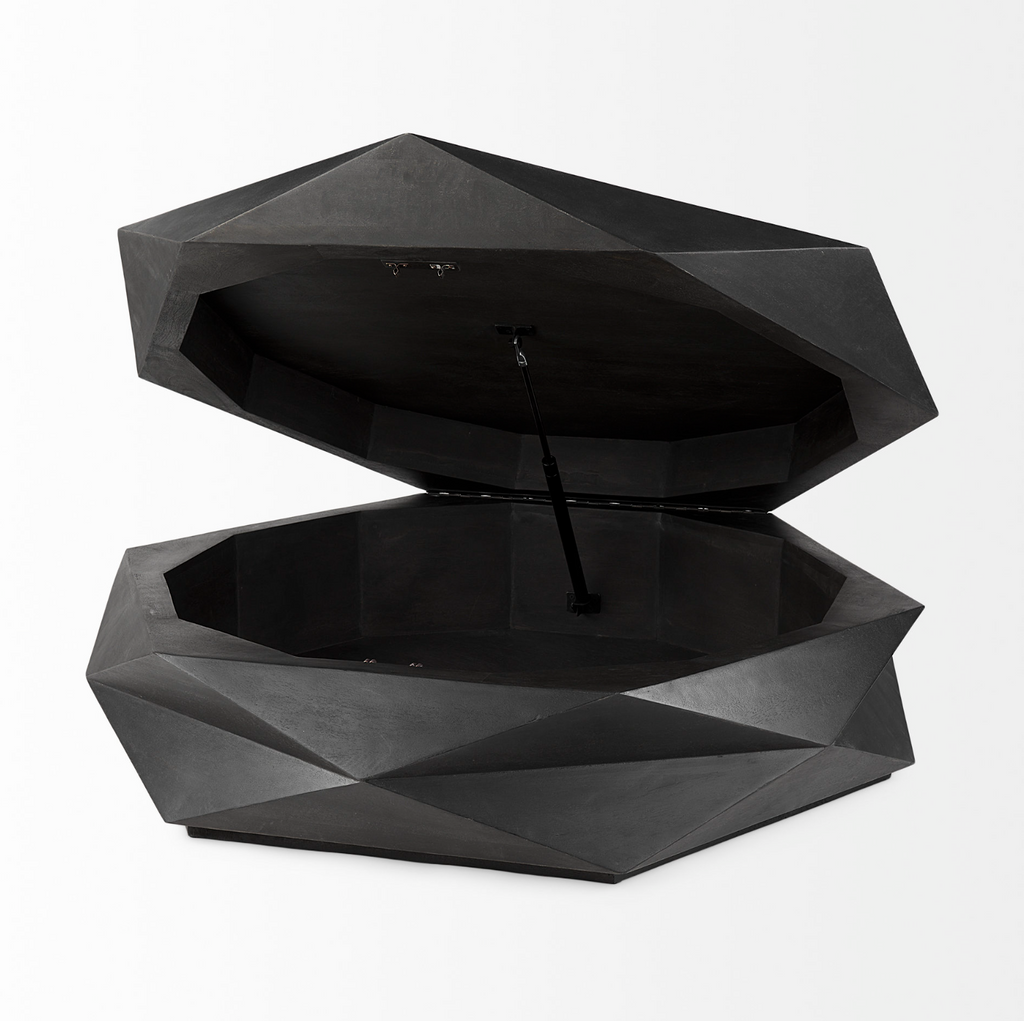 Table basse de rangement hexagonale Arreto