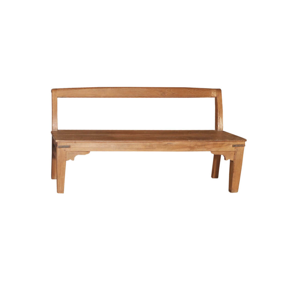 Banc en teck artisanal