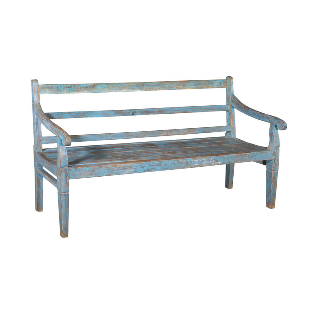 Banc peint à la main