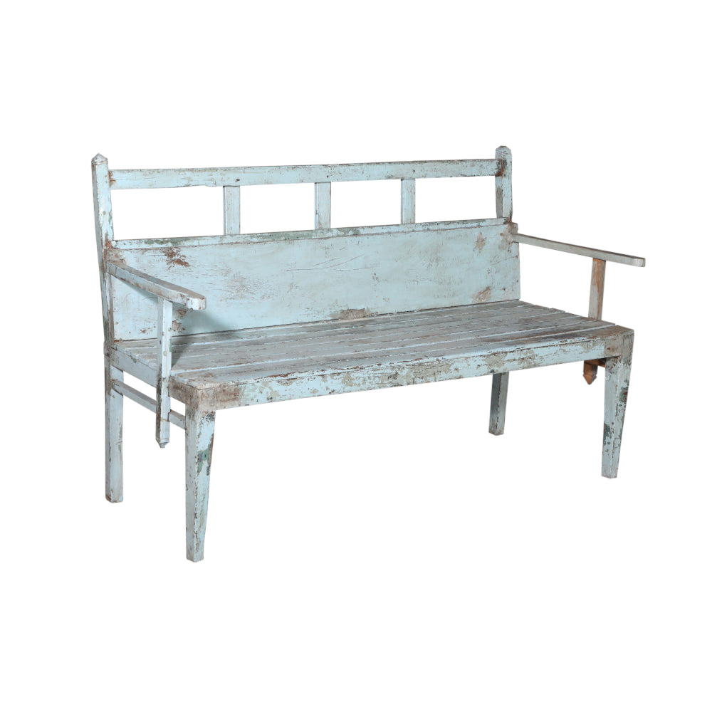 Banc peint à la main