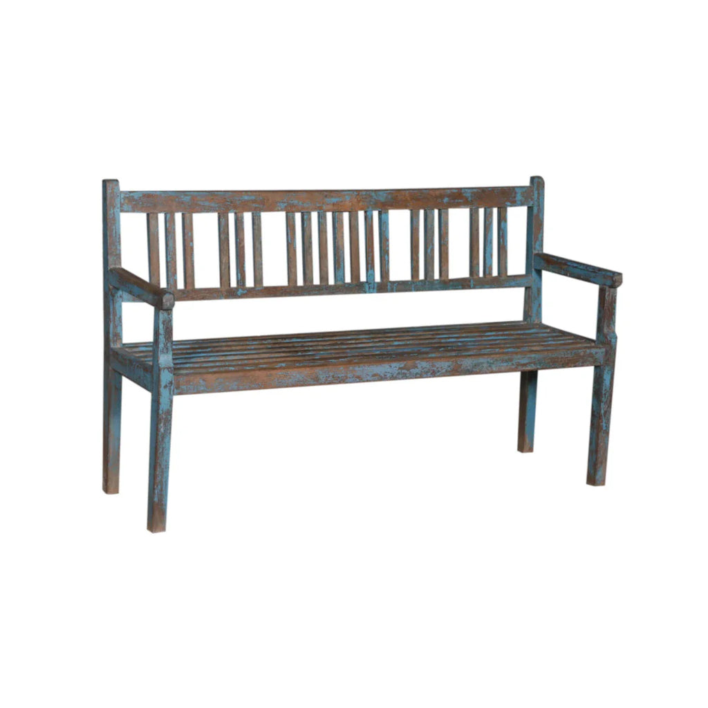 Banc peint à la main