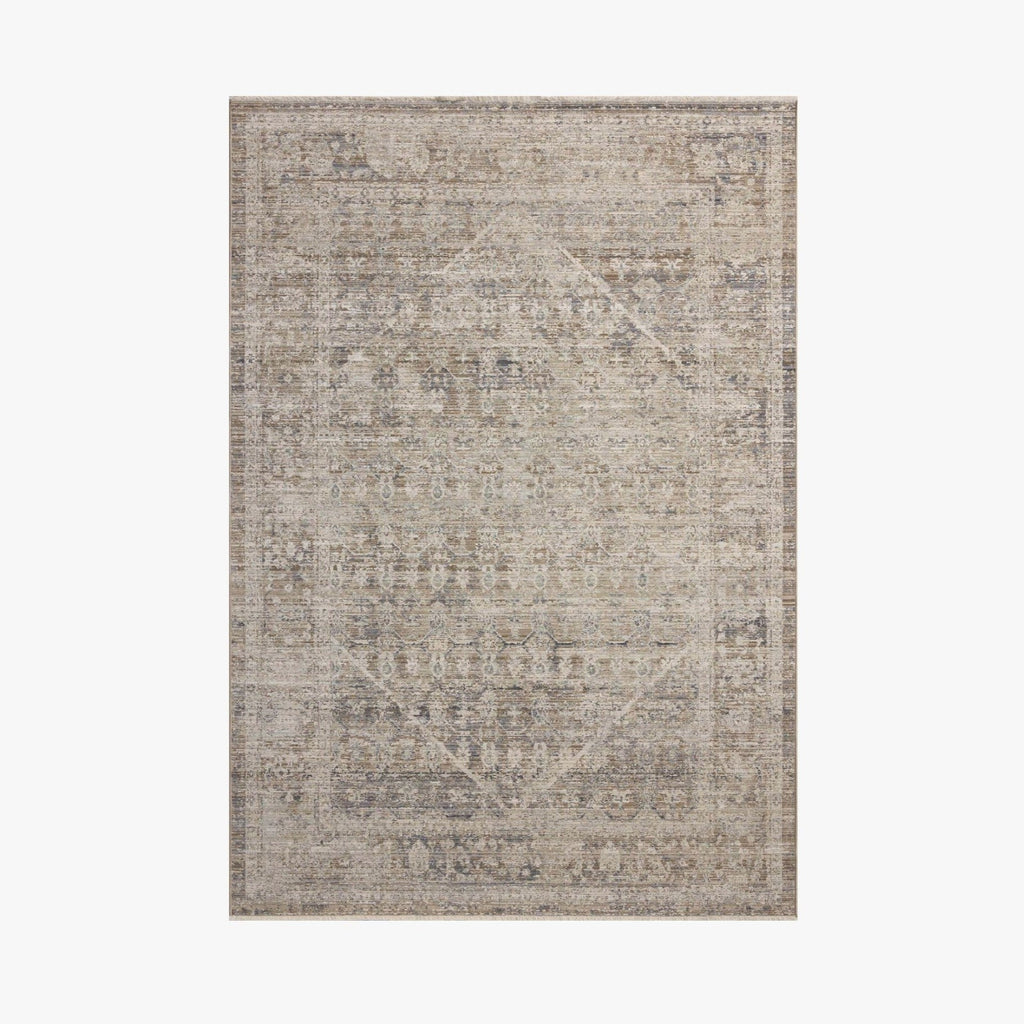 Tapis Ida Chris Loves Julia x Loloi en ardoise/naturel