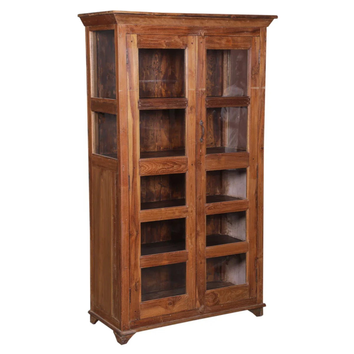 Armoire à 2 portes en verre faite à la main