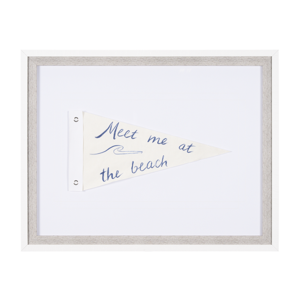 Affiche encadrée « Rendez-vous à la plage »