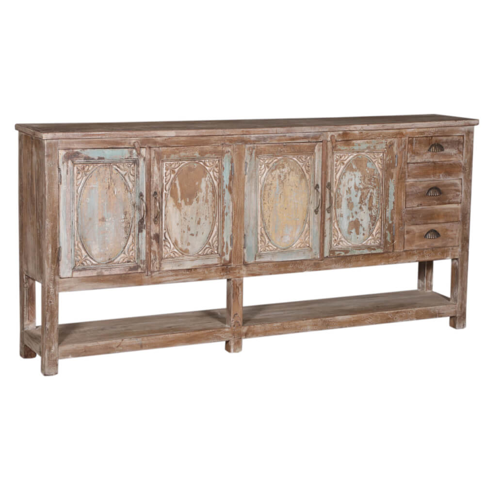 Buffet 4 portes sculpté à la main